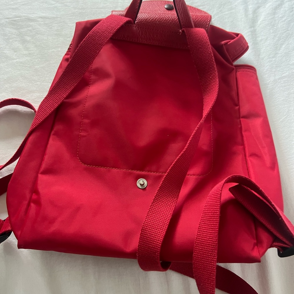 Red Longchamp Backpack - Picture 4 of 4
